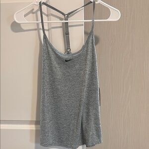 Nike Gray Backless Camisole Tank Top